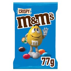 M&M's Crispy Cukierki z mlecznej czekolady z kruchym ryżowym wnętrzem 77 g