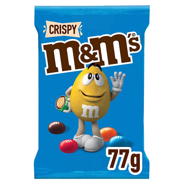 M&amp;M&#039;s Crispy Cukierki z mlecznej czekolady z kruchym ryżowym wnętrzem 77 g