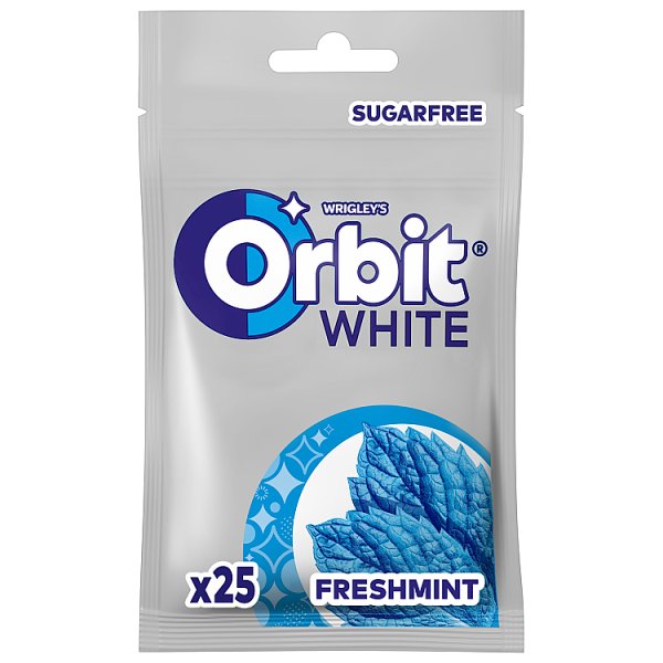 Orbit White Freshmint Guma do żucia bez cukru 35 g (25 sztuk)