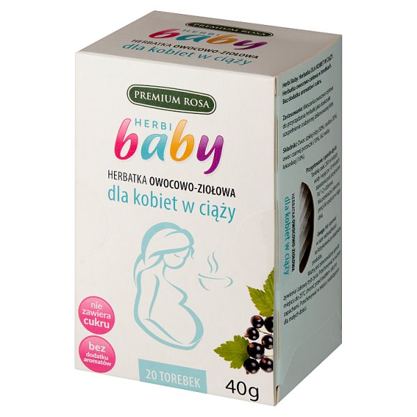 Premium Rosa Herbi Baby Herbatka dla kobiet w ciąży 40 g (20 x 2 g)