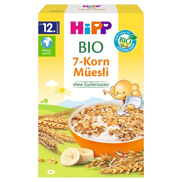 HiPP BIO Musli 7 zbóż z bananami od 12. miesiąca 200 g