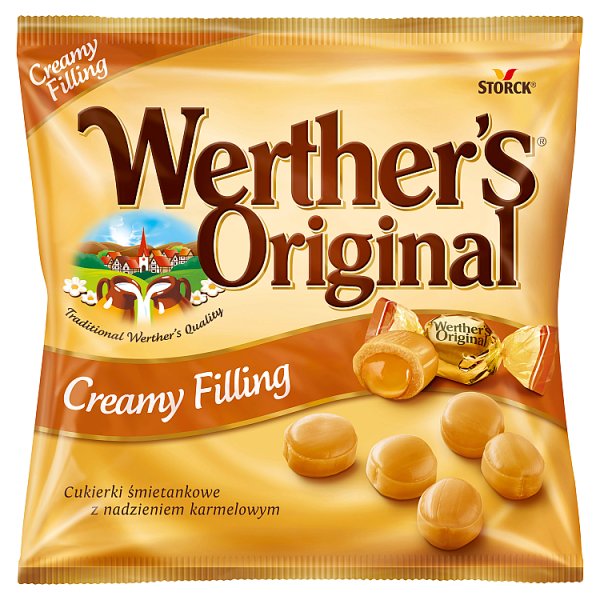 Werther&#039;s Original Creamy Filling Cukierki śmietankowe z nadzieniem karmelowym 80 g