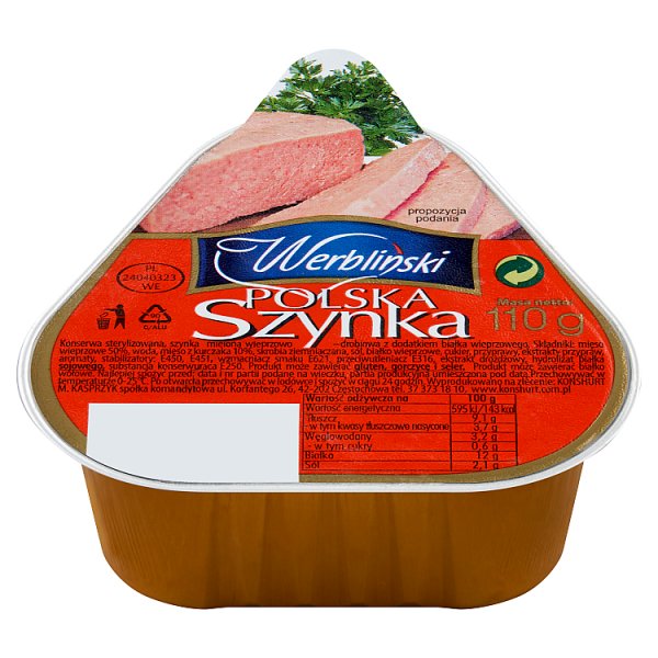 Werbliński Polska szynka 110 g