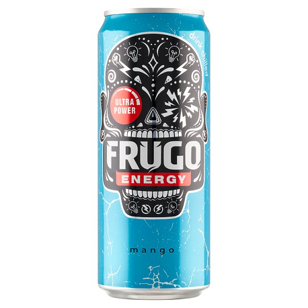 Frugo Energy Mango Gazowany napój energetyzujący 330 ml