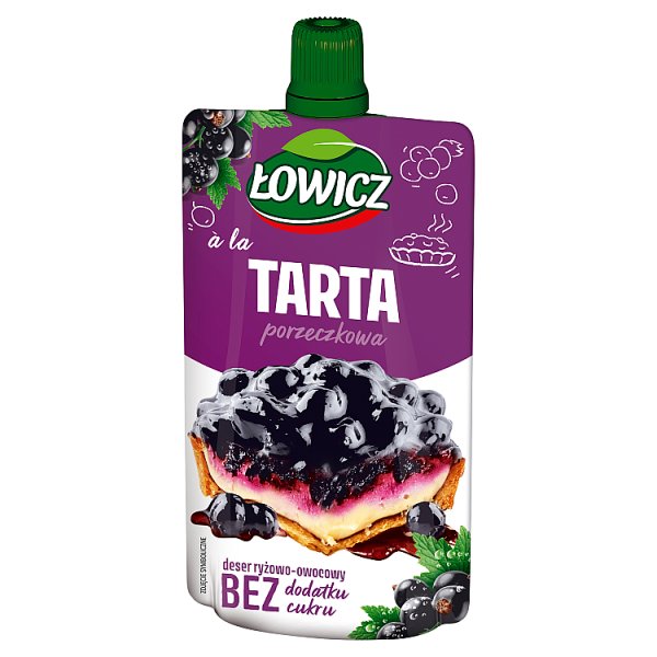 Łowicz Deser ryżowo-owocowy a&#039;la tarta porzeczkowa 100 g