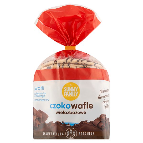 Sunny Family Czokowafle wielozbożowe 140 g (12 sztuk)