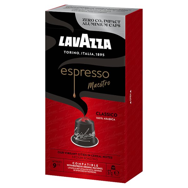Lavazza Espresso Maestro Classico Kawa palona mielona w kapsułkach 57 g (10 sztuk)