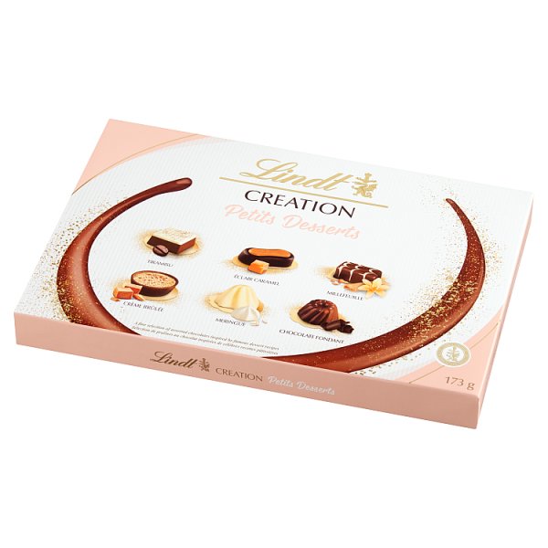 Lindt Creation Petits Desserts Asortyment pralin z czekolady 173 g (18 sztuk)