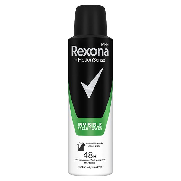 Rexona Men Invisible Fresh Power Antyperspirant w sprayu 150 ml