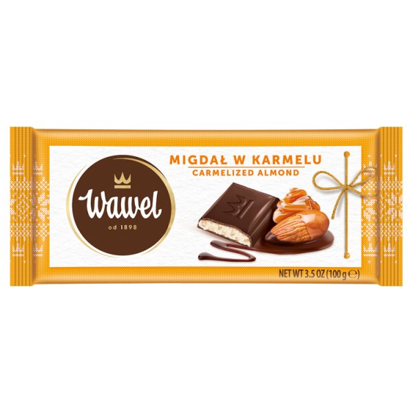 Wawel Czekolada nadziewana migdał w karmelu 100 g