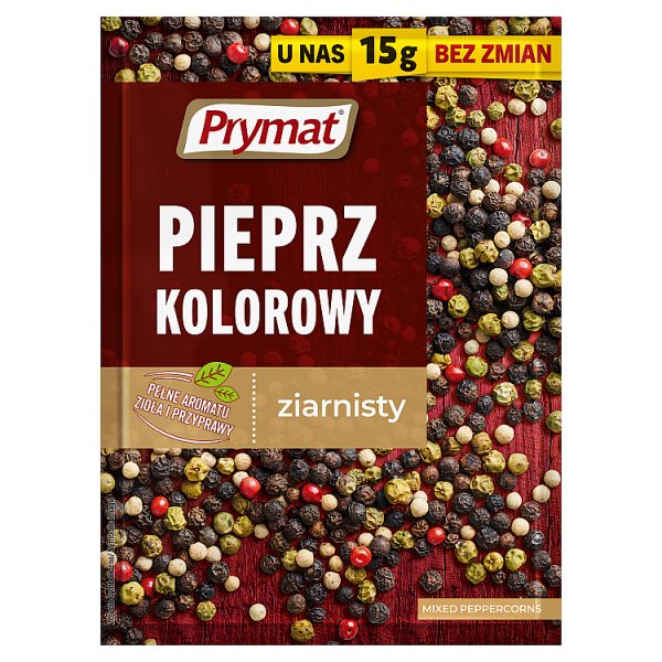 Prymat Pieprz kolorowy ziarnisty 15 g