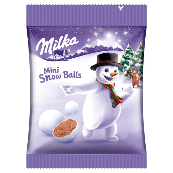 Milka Mini Snow Balls Czekolada mleczna 100 g