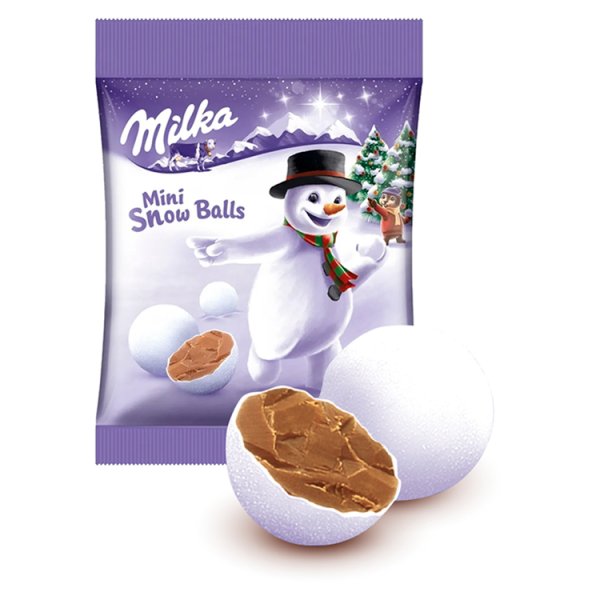 Milka Mini Snow Balls Czekolada mleczna 100 g