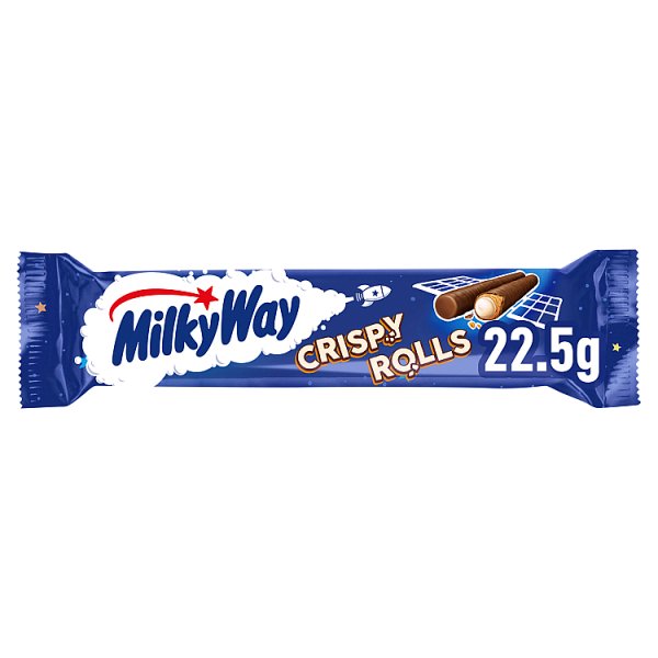 Milky Way Crispy Rolls Rurki z nadzieniem mlecznym w polewie z czekolady 22,5 g (2 x 11,25 g)