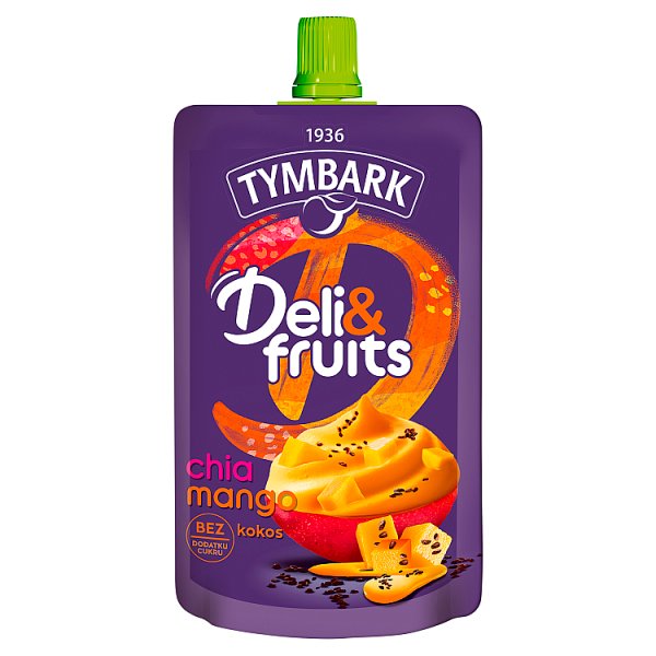Tymbark Deli&amp;Fruits Mus wieloowocowy chia mango 170 g