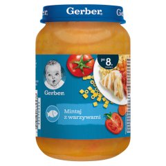 Gerber Mintaj z warzywami po 8. miesiącu 190 g