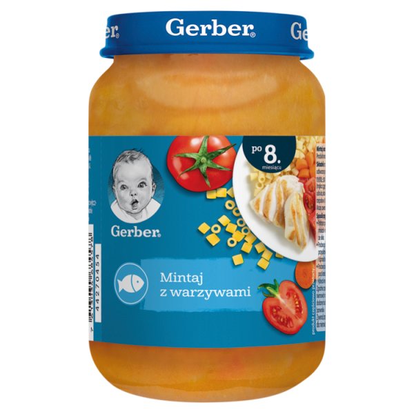 Gerber Mintaj z warzywami po 8. miesiącu 190 g