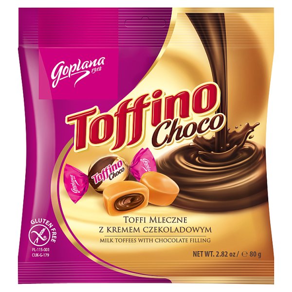 Goplana Toffino Choco Toffi mleczne z kremem czekoladowym 80 g