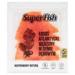 SuperFish Łosoś atlantycki wędzony w dymie dębowym 100 g