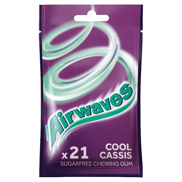 Airwaves Cool Cassis Bezcukrowa guma do żucia 29 g (21 sztuk)