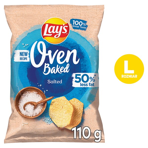 Lay&#039;s Oven Baked Pieczone formowane chipsy ziemniaczane solone 110 g