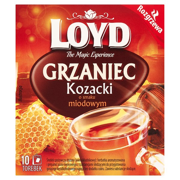 Loyd Środek spożywczy grzaniec kozacki o smaku miodowym 30 g (10 x 3 g)