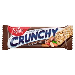 Sante Crunchy Baton zbożowy musli z orzechami i migdałami podlany czekoladą 40 g