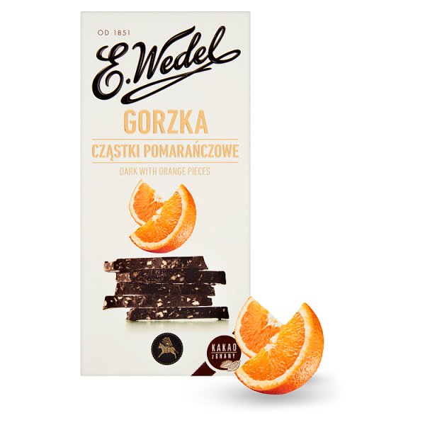 E. Wedel Czekolada gorzka cząstki pomarańczowe 100 g