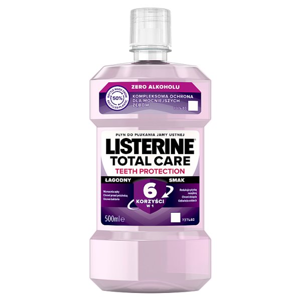 Listerine Total Care Teeth Protection Płyn do płukania jamy ustnej 500 ml