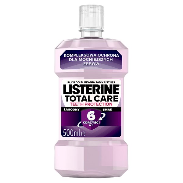 Listerine Total Care Teeth Protection Płyn do płukania jamy ustnej 500 ml