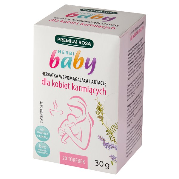 Premium Rosa Herbi Baby Suplement diety herbatka dla kobiet karmiących 30 g (20 x 1,5 g)