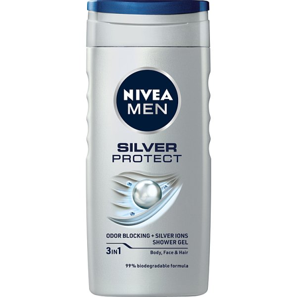 Nivea MEN Silver Protect ŻEL POD Prysznic DLA Mężczyzn 250ml