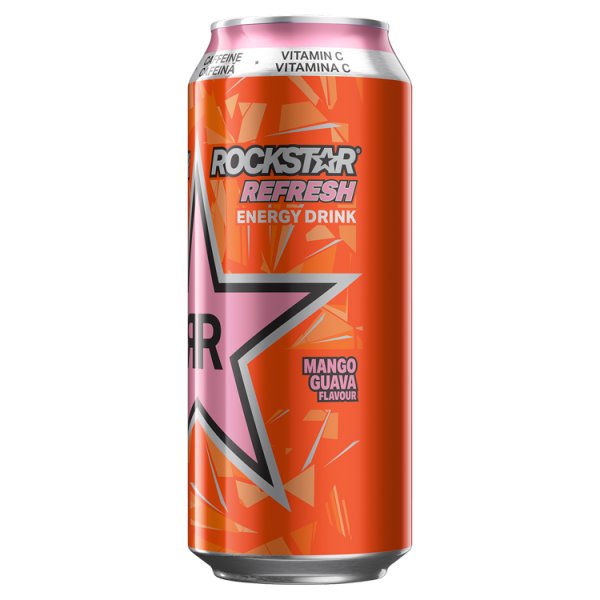 Rockstar Refresh Gazowany napój energetyzujący o smaku mango i gujawy 500 ml