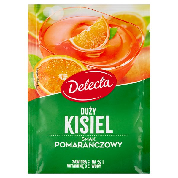 Delecta Duży kisiel smak pomarańczowy 58 g