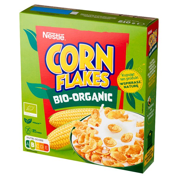 Nestlé Corn Flakes Bio-Organic Płatki kukurydziane 210 g