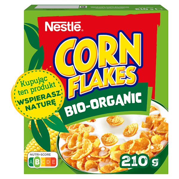 Nestlé Corn Flakes Bio-Organic Płatki kukurydziane 210 g