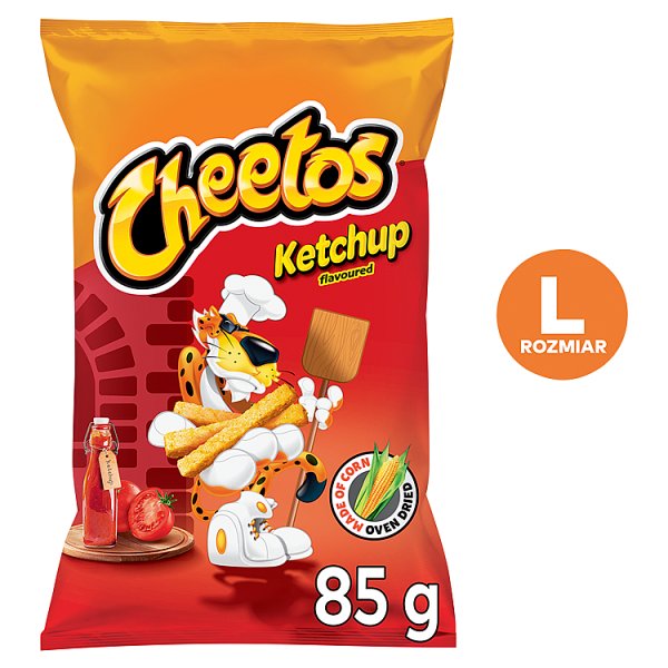 Cheetos Chrupki kukurydziane o smaku ketchupowym 85 g