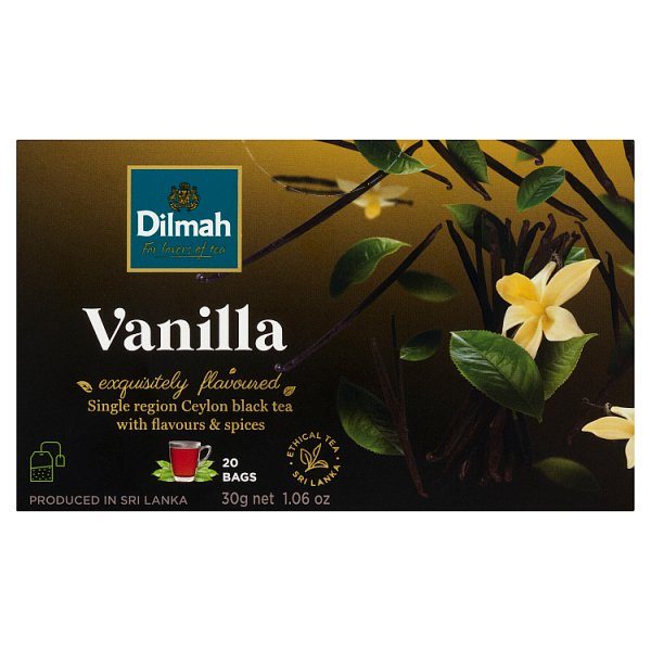 Dilmah Cejlońska herbata czarna aromatyzowana wanilia 30 g (20 x 1,5 g)