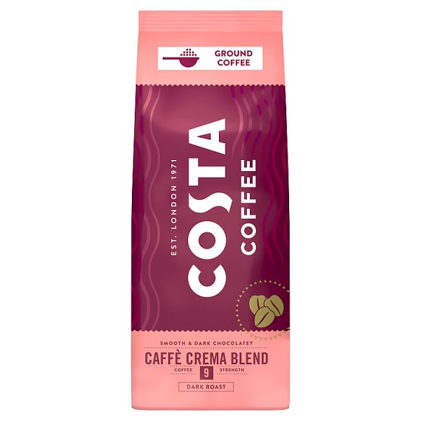 COSTA COFFEE Caffé Crema Blend Kawa palona mielona 500 g