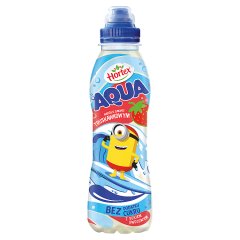 Hortex Aqua Napój o smaku truskawkowym 400 ml