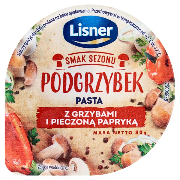 Lisner Smak Sezonu Pasta z grzybami i pieczoną papryką 80 g