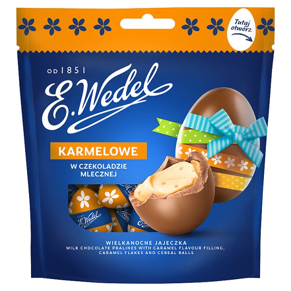 E. Wedel Wielkanocne jajeczka karmelowe w czekoladzie mlecznej 104 g