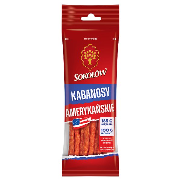 Sokołów Kabanosy amerykańskie 100 g