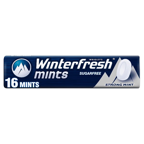 Winterfresh Mints Strong Mint Bezcukrowe cukierki 28 g (16 sztuk)