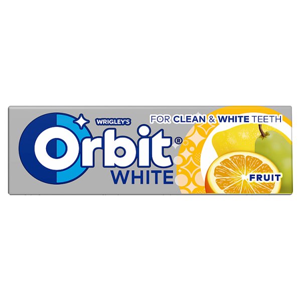 Orbit White Fruit Bezcukrowa guma do żucia 14 g (10 sztuk)