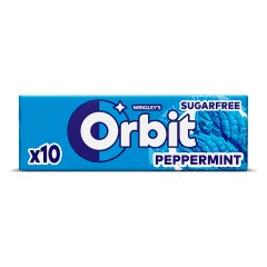 Orbit Peppermint Bezcukrowa guma do żucia 14 g (10 sztuk)