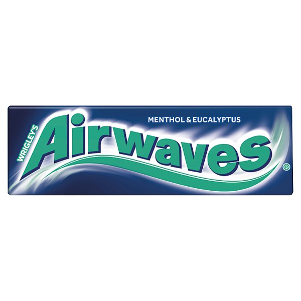 Airwaves Menthol &amp; Eucalyptus Bezcukrowa guma do żucia 14 g (10 sztuk)