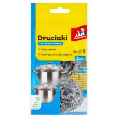 Jan Niezbędny Druciaki ze stali nierdzewnej 2 sztuki