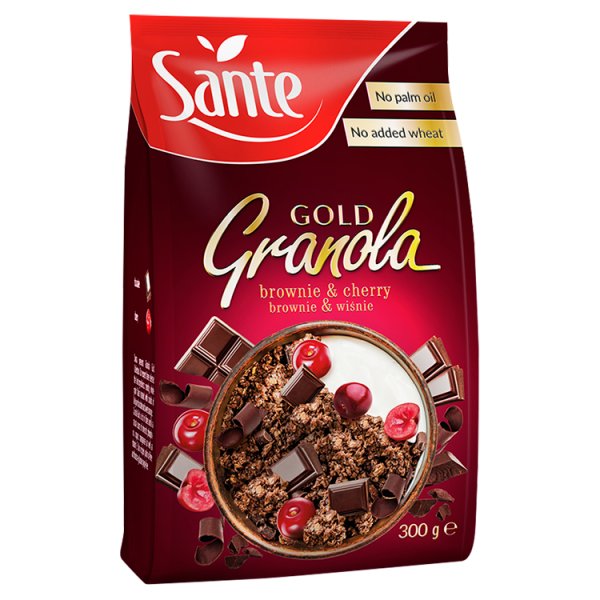 Sante Gold Granola brownie &amp; wiśnie 300 g