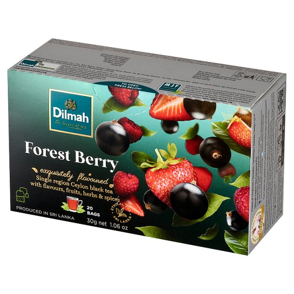 Dilmah Cejlońska herbata czarna aromatyzowana owoce leśne 30 g (20 x 1,5 g)